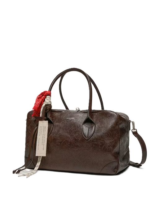 Vita Bag media in pelle mogano con charm applicati e detagli argento Golden Goose | GWA00833.A000916.40163MAHOGANY